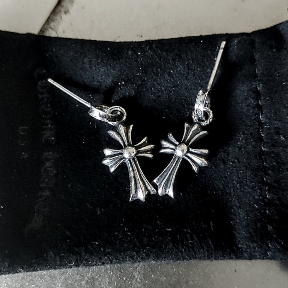 Chrome Hearts Cross Earrings